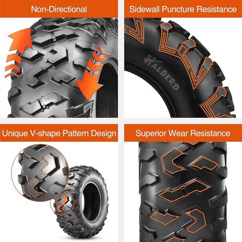 مجموعة من إطارات 2 Halberd ATV ، 25x10x12 6pr All Terrain 25x10-12 Trail Sand ATV otv إطارات على الطرق in Kuwait