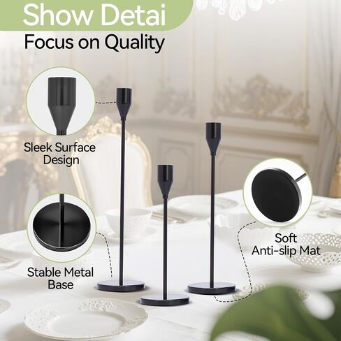 Candlestick Cone Candlestick ، Aviation Aluminium ANODIDE ، محور مركزي زخرفي حديث لزخرفة طاولة الطعام ، هدايا الزفاف المنزلية ، الحفلات (6 ، جولدن) in Kuwait