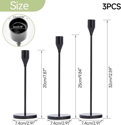 Candlestick Cone Candlestick ، Aviation Aluminium ANODIDE ، محور مركزي زخرفي حديث لزخرفة طاولة الطعام ، هدايا الزفاف المنزلية ، الحفلات (6 ، جولدن) in Kuwait