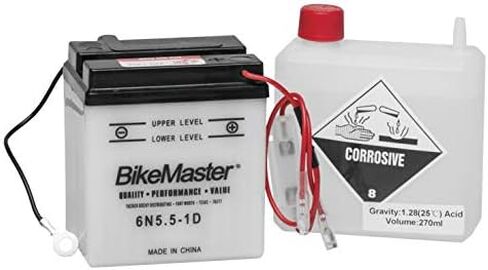 BikeMaster Industry Battery 6n5.5-1d لـ Honda CT90 Trail 1966-1979 in Saudi Arabia