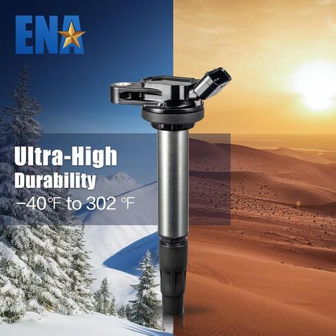 ENA Set of 4 Ignition Coil with 4 Iridium Spark Plug Compatible with Lexus Pontiac Scion Toyota CT200h Vibe xD Corolla Matrix Prius Prius V 1.8L in Saudi Arabia