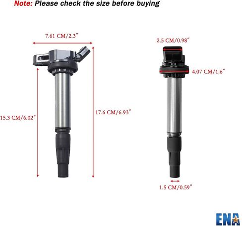 ENA Set of 4 Ignition Coil with 4 Iridium Spark Plug Compatible with Lexus Pontiac Scion Toyota CT200h Vibe xD Corolla Matrix Prius Prius V 1.8L in Saudi Arabia