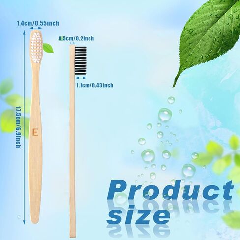 Sieral 120 Pcs 6.9 Inch Bamboo Toothbrush with Toothpaste Individually Wrapped Disposable Toothbrushes Travel Toothbrush Kit for Hotel Homeless Shelter Camping and Travel, 12 Colors in Saudi Arabia
