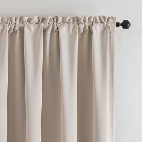 Fire Retardant Curtains for Classroom Blackout Curtains with Fireproof Tag Rod Pocket Black 52x84 1 Panel in Saudi Arabia