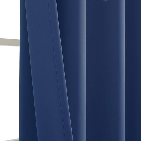 Fire Retardant Curtains for Classroom Blackout Curtains with Fireproof Tag Rod Pocket Black 52x84 1 Panel in Saudi Arabia