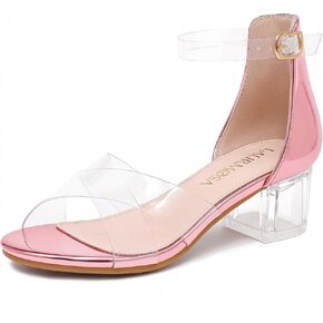 صنادل الفتيات مفتوحة اصبع القدم عالية الكعب أحذية تنكرية حزام الكاحل كعب مكتنزة كتلة زهرة الفتيات حفل زفاف أحذية أنيقة للأطفال الصغار الصغار الكبار in Kuwait