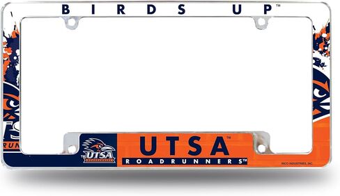 Rico Industries NCAA Tennessee-Chattanooga Mocs Primary 12" x 6" Chrome All Over Automotive License Plate Frame for Car/Truck/SUV in Saudi Arabia