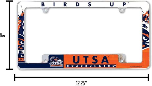 Rico Industries NCAA Tennessee-Chattanooga Mocs Primary 12" x 6" Chrome All Over Automotive License Plate Frame for Car/Truck/SUV in Saudi Arabia