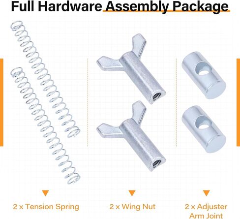 Rear Brake Adjuster Hardware Kit Compatible with Honda TRX125 250 300 400 450 TRX500 ATC125M ATC200M ATC200S ATC250SX ATC250ES Rear Brake Cable Adjusting Nut Kit (2 Sets) in Saudi Arabia