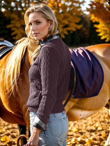 Womens Fall Sweaters 2025 Trendy Cable Knit Long Sleeve Crewneck Business Tops Casual Outfit Lightweight Sweater for Women in Kuwait