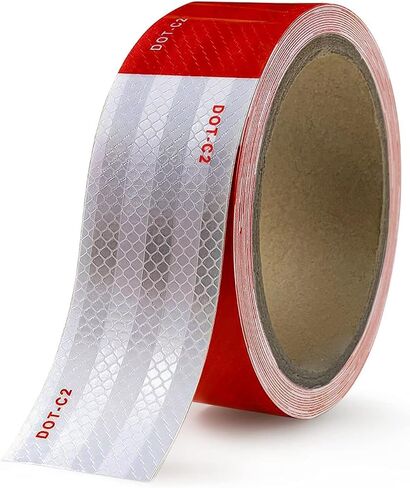 DUOFIRE 3 Rolls Reflective Tape，1 Inch x 30 Ft - Outdoor Waterproof Reflective Stickers, Silver, Red, Yellow Reflective Tape for Clothing Cars Bicycles,High Visibility Night Reflector Tape in Saudi Arabia