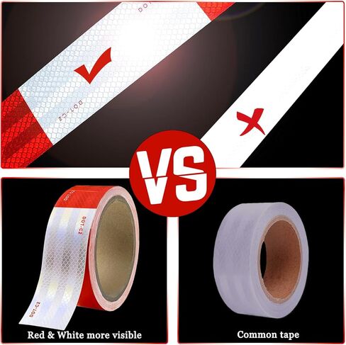 DUOFIRE 3 Rolls Reflective Tape，1 Inch x 30 Ft - Outdoor Waterproof Reflective Stickers, Silver, Red, Yellow Reflective Tape for Clothing Cars Bicycles,High Visibility Night Reflector Tape in Saudi Arabia