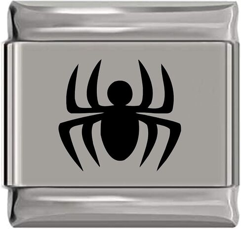 Newcharms Spider Logo Laser المحفور السحر الإيطالي (الحجم القياسي 9 مم) in Saudi Arabia