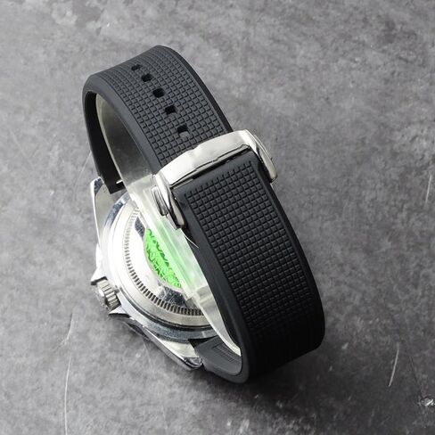 Silicone Watch Strap For Omega De Ville 300 Seamaster 600 Planet Ocean Rubber Watchband with Folding Buckle in Saudi Arabia