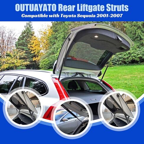 OTUAYAUTO Rear Liftgate Hatch Shock Struts, Lift Support Replacement for GMC Acadia 2007-2015, Saturn Outlook 2007-2013, Pack of 2 in Kuwait