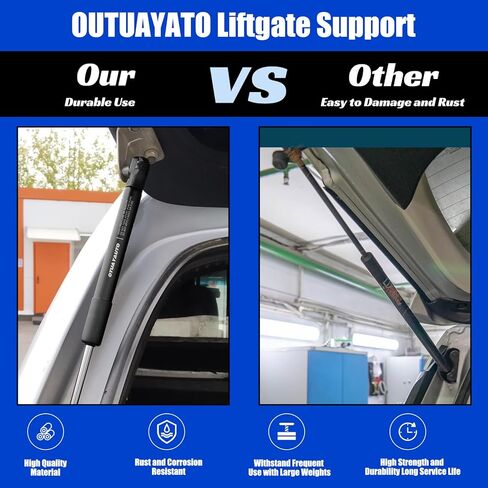 OTUAYAUTO Rear Liftgate Hatch Shock Struts, Lift Support Replacement for GMC Acadia 2007-2015, Saturn Outlook 2007-2013, Pack of 2 in Kuwait