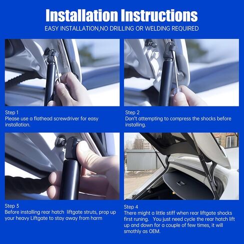 OTUAYAUTO Rear Liftgate Hatch Shock Struts, Lift Support Replacement for GMC Acadia 2007-2015, Saturn Outlook 2007-2013, Pack of 2 in Kuwait