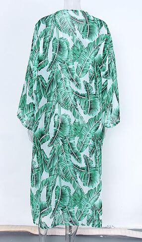 shermie Women's Long Kimono Bohemian Loose Causal Summer Beach Bikini Swimwear Swimsuit Cover Up in Kuwait