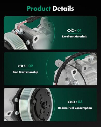 SCITOO AC Compressor Pump CO 4785C for Dodge Dakota Durango for Ram 1500 2500 3500 Ramcharger 3.9L 5.2L 5.9L 8.0L in Saudi Arabia