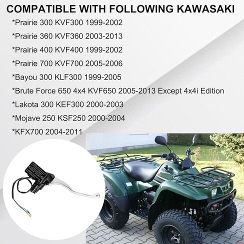 أسطوانة ماجستير في اليد اليمنى الأمامية متوافقة مع Kawasaki Prairie 300 360 400 700 Bayou 300 Brute Force 650 Lakota 300 Mojave 250 KFX700 Part # 43015-1646 Black in Kuwait