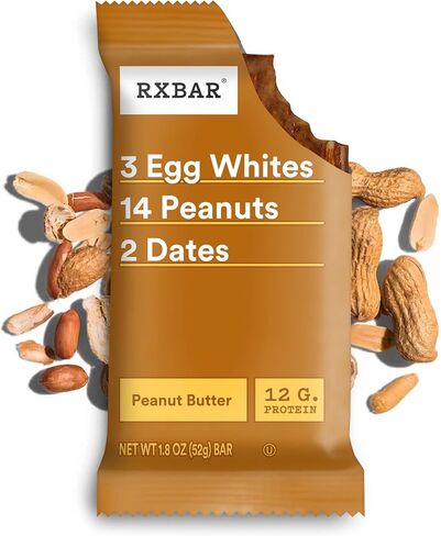 RXBAR Protein Bars, 12g Protein, Gluten Free Snacks, Snack Bars, Peanut Butter, 22oz Box (12 Bars) in Saudi Arabia