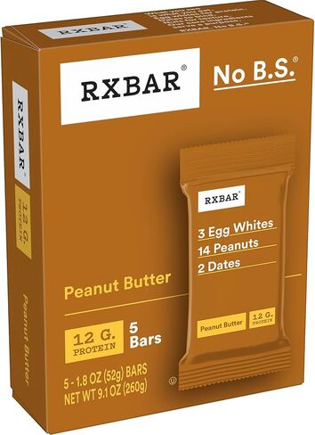 قضبان بروتين RXBAR ، البروتين 12 جرام ، وجبات خفيفة خالية من الغلوتين ، وأشرطة الوجبات الخفيفة ، وزبدة الفول السوداني ، 22 أوقية (12 بارًا) in Saudi Arabia
