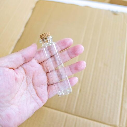 6 PCS 8ML زجاجات زجاجية واضحة مع سدادات Cork ، قوارير زجاجية صغيرة ، الجرار مع سدادات الفلين لصالح حفلات الزفاف ، وملحقات تخزين الفن ، حرفة DIY in Kuwait