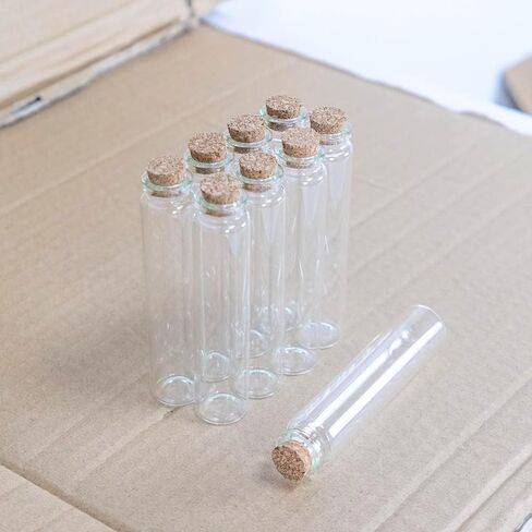 6 PCS 8ML زجاجات زجاجية واضحة مع سدادات Cork ، قوارير زجاجية صغيرة ، الجرار مع سدادات الفلين لصالح حفلات الزفاف ، وملحقات تخزين الفن ، حرفة DIY in Kuwait