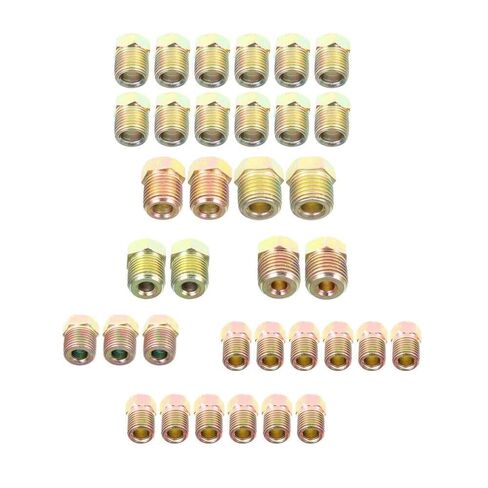 35 PCS 3/16 و 1/4 أنابيب خط الفرامل الأنابيب تركيب المكسرات المقلوبة in Kuwait