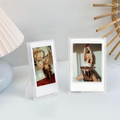 3 Inch Transparent Picture Holder for Instax Polaroid,Picture Photo Frame for Fujifilm Instax Mini 12/11/90/40/9/8/7/EVO,Photo Case,Instant Camera Film Accessories,One Pack in Kuwait