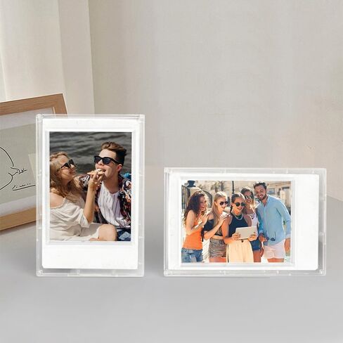3 Inch Transparent Picture Holder for Instax Polaroid,Picture Photo Frame for Fujifilm Instax Mini 12/11/90/40/9/8/7/EVO,Photo Case,Instant Camera Film Accessories,One Pack in Kuwait