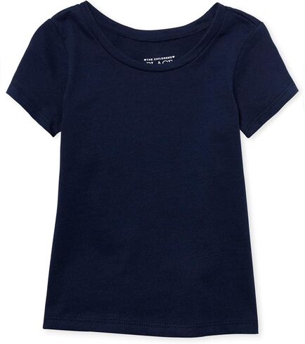 The Children's Place Girls' Long Sleeve Basic Layering T-Shirt, Ruby 2-Pack in Saudi Arabia