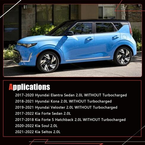 24350-2E700 توقيت محرك كمية من عمود الحدبات CVVT متوافق مع Hyundai Elantra Sedan 2017-2020 Kona 2018-2021 Kia Soul 2020-2022 فقط لـ 2.0L بدون شحن توربيني 243502E700 in Kuwait