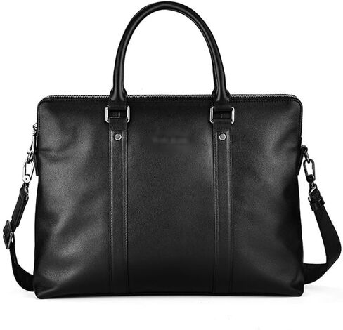 Business Handbag Cowhide Briefcase Men's Casual Shoulder Bag Computer Bag in Kuwait