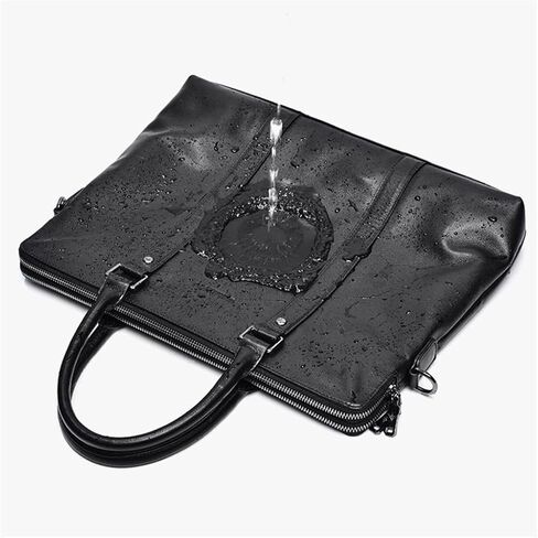 Business Handbag Cowhide Briefcase Men's Casual Shoulder Bag Computer Bag in Kuwait