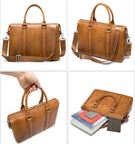 Men Briefcase Bag Men's Bag Briefcases Man Business Laptop Handbags for Men Daily Work in Saudi Arabia