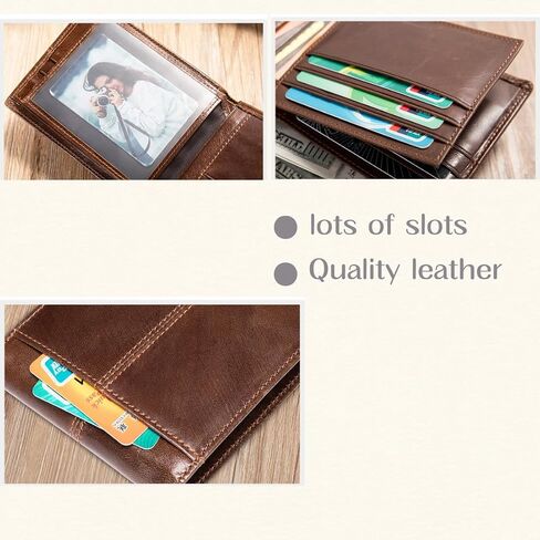 Personalized Leather Wallet for Men,Custom Engraved Name and Initial, Durable Zipper, Large Capacity, RFID Blocking Boys Wallet l Gifts for Dad, Son, Boyfriend (black) in Saudi Arabia