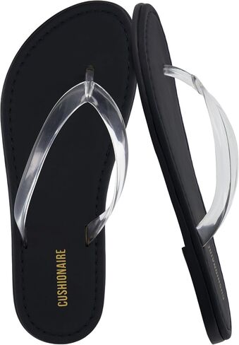 CUSHIONAIRE Surf Flip Flop Sandals for Women with Flexible Sole and Soft Jelly Strap, Lightweight Casual Slides in Saudi Arabia