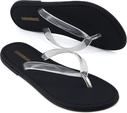 CUSHIONAIRE Surf Flip Flop Sandals for Women with Flexible Sole and Soft Jelly Strap, Lightweight Casual Slides in Saudi Arabia