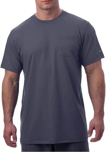 Arctic Cool Men’s Crew Neck Instant Cooling Pocket Workwear Moisture Wicking Performance UPF 50+ Short Sleeve Shirt in Kuwait