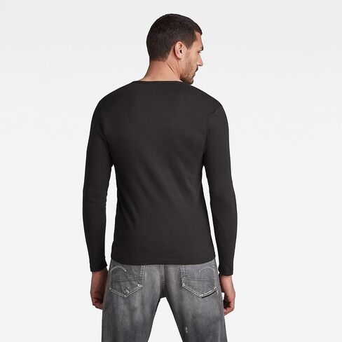 G-Star Raw Men's Base Round Neck Tee Long Sleeve 1-Pack in Saudi Arabia