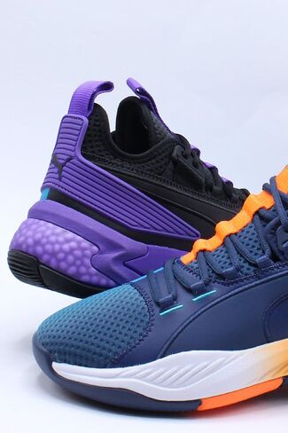 PUMA MENS UPROAR Charlotte ASG تتلاشى أحذية كرة السلة أحذية - أرجوانية in Saudi Arabia