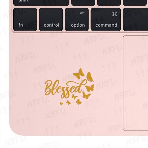 Blessed Butterflies Christian 2 (White) (Set Of 2) Premium Waterproof Vinyl Decal Stickers For Laptop Phone Helmet Car Window Bumper Mug Tuber Cup Door Wall Decoration in Saudi Arabia