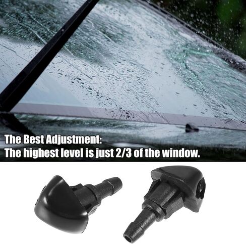 3pcs Front Windshield Washer Nozzle Kit 76810S10A02 Plastic,Rubber Black 83G-NET Weight 76810-S10-A02 SK58042 3FWWNK7FHCV121999200476 in Saudi Arabia