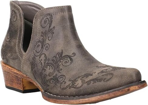 Roper Women's Ava Lace Western Boot, Tan, 11 in Saudi Arabia