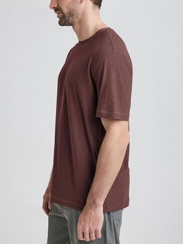 تي شيرت أداء Ododos للرجال - Tee Stratum Tech Tee ، فتيل رطوبة ناعمة UPF 50+ من قميص اللياقة in Kuwait