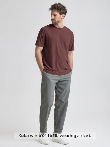 تي شيرت أداء Ododos للرجال - Tee Stratum Tech Tee ، فتيل رطوبة ناعمة UPF 50+ من قميص اللياقة in Kuwait