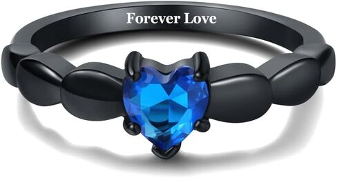 Engrave Couples Jewelry Custom Matching Promise Engagement Rings for Him and Her Mens Wedding Bands Tungsten Personalized Valentine Day Gift for Women,with Heart Shaped Proposal Box,Size 5-13 in Saudi Arabia