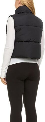 Steve Madden Cropped Puffer Vest for Women - Sleeveless Women’s Outerwear Vests in Kuwait