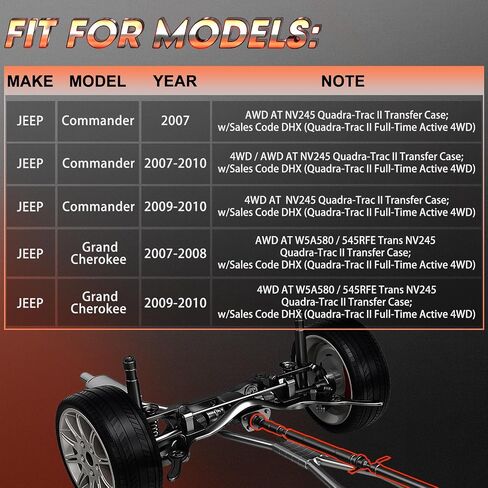 Front Complete Drive Sways [Tommoratic Transmission] Fit for 2007 2008 2009 2010 Jeep Commander ، 2007-2010 Grand Cherokee ، Prop Sheaft Drivway Assembly Reply# 52853431aa in Saudi Arabia